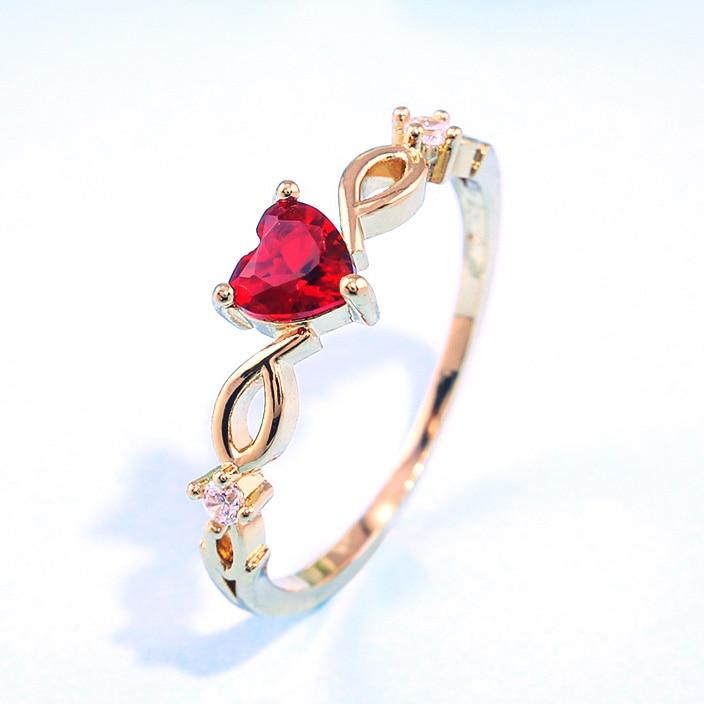 Heart Ruby Ring